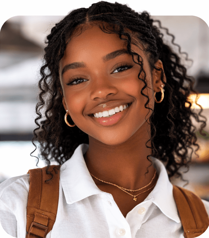 Student ready for interview