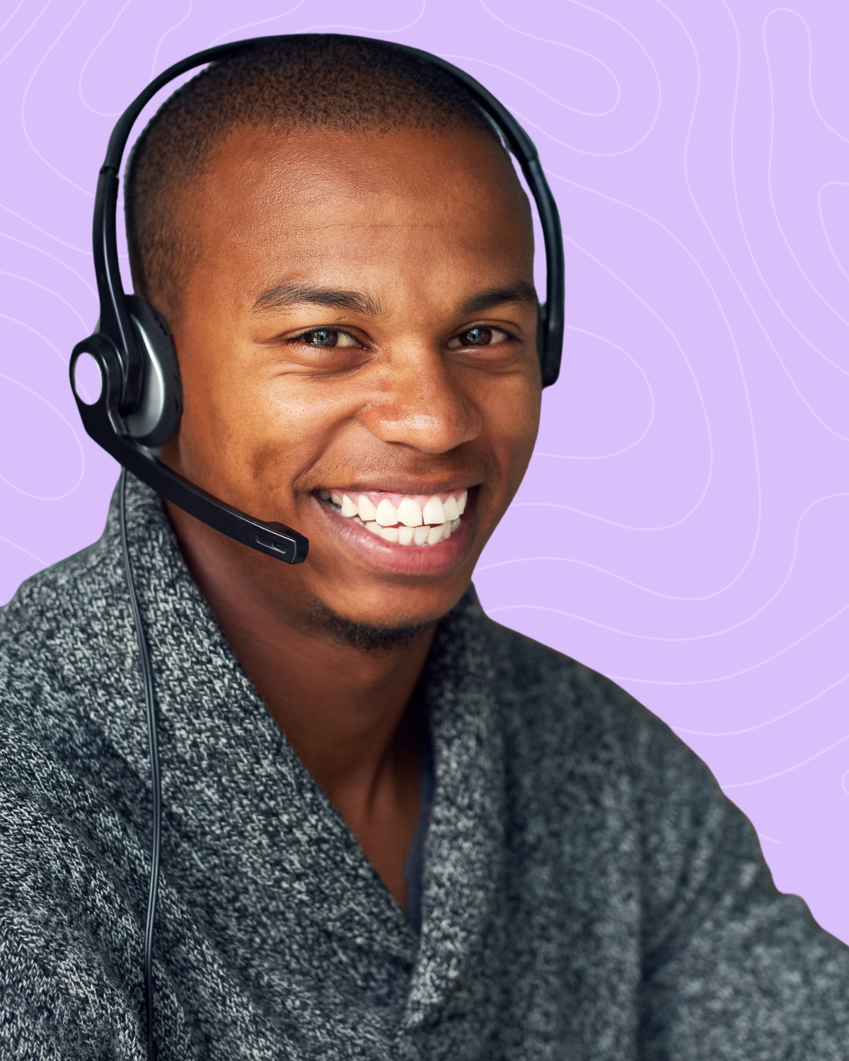Customer support representative ready to help